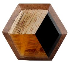 Hexagon Wooden Resin Cabinet knobs