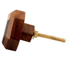 Hexagon Wooden Resin Cabinet knobs