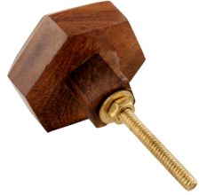 Hexagon Wooden Resin Cabinet knobs