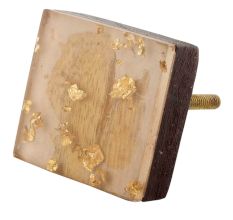 Square Wooden Resin Drawer knobs