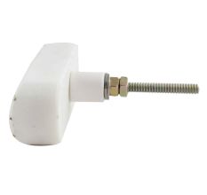 T Bar White Stone Gold Line Cabinet Knobs