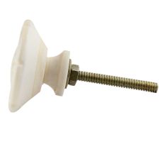 Cream Sunflower Bone Cabinet Knob