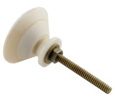Cream Wheel Floral Bone Dresser Knobs