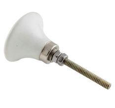 Sea Green Cut Ceramic Cabinet Knob in Silver Fitting