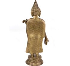 Brass Standing Buddha Statue