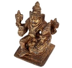 Brass Statue Of Narsimha Lakshmi Home Decoration