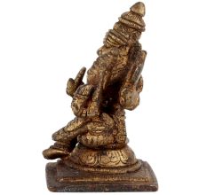 Brass Statue Of Narsimha Lakshmi Home Decoration