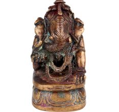 Brass Crawling Ganesha Bal Ganesha Statue