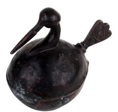 Old Brass Sitting Duck Statue For Home Decoration