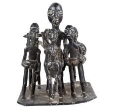 Brass Naga Tribal Family Statue Naga Art