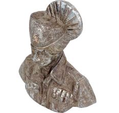 Brass Indian Turban Clad Army Solider Bust
