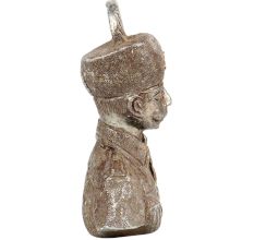 Brass Indian Turban Clad Army Solider Bust