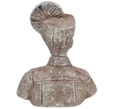 Brass Indian Turban Clad Army Solider Bust
