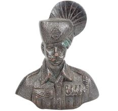 Handmade Brass Military Statues Sculpture Bust