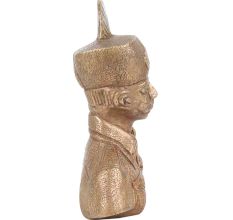 Brass Military Statues Sculpture Bust