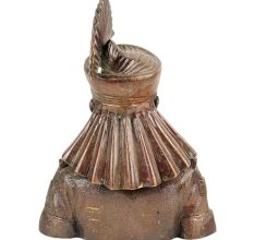 Golden Brass Indian Solider Statue  Gurkha Guard Bust