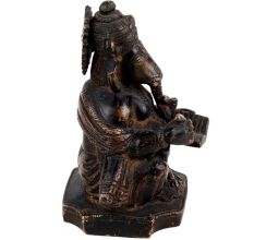 Brass Ganesha Statue Writing A Book