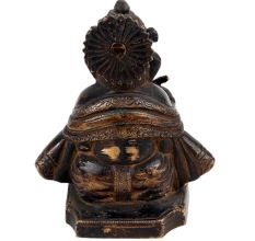 Brass Ganesha Statue Writing A Book