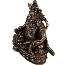 Handmade Brass Lord Kuber Tibetan Statue