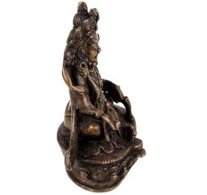 Handmade Brass Lord Kuber Tibetan Statue