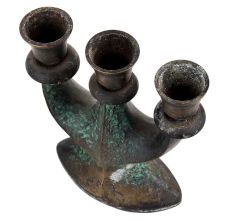 Brass Vintage Three Candle Stand For Home Decoration