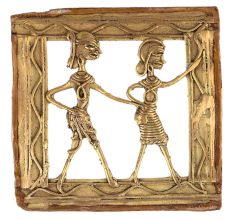 Brass Dhokra Art Tribal Figurines Wall Hanging