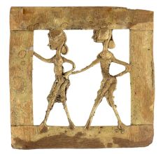 Brass Dhokra Art Tribal Figurines Wall Hanging