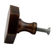 Metallic Brown Hexa Iron Cabinet Knob