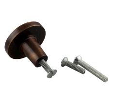 Metallic Brown Round Iron Cabinet Knob