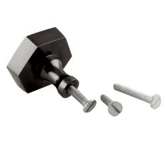 Platinum Grey Hexa Iron Cabinet Knob