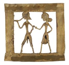 Brass Dhokra Art Hanging Dancing Couple For Home Decoration