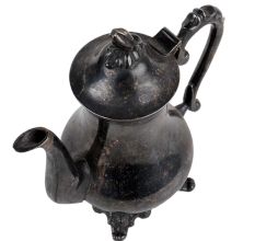 Brass Kettle Tea Pot In Black Finish