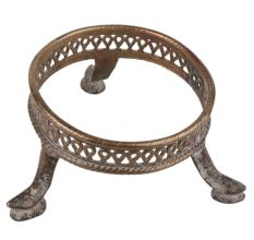 Brass Three legged Brass Pot  Planter Stand