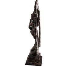 Brass Natraja Statue Dancing Shiva With Rings Of Flame