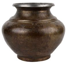 Elegant Brass Garden Pot
