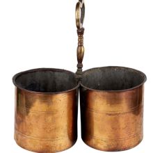 Brass Serving Cups With Handle (In Pair)