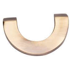 Handmade Brass U Shape Cabinet Drawer Pull Knobs In Antique Gold Color