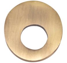Brass Modern Cabinet Drawer Pull Oval Shape in Antique Gold Finish
