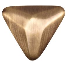 Brass Triangular Shape contemporary Style Knob In Antique gold Finish
