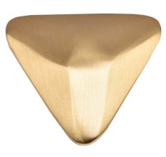 Golden Color Brass Triangular Shape Knob Modern Furniture Hardware