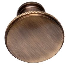 Brass Round Beaded Modern Minimalist Furniture Knob in Antique Gold Color