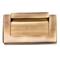 Brass Antique Gold Flush Lift Handle Pull Knob In Rectangular Shape