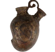 Old Collectable Brass Mango Shape Hookah Base