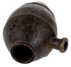 Hand Crafted Urn Shaped Brass Hookah Pot Base