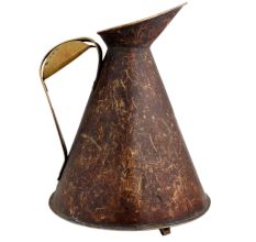 Brass Oil Storage Jug Big Handle