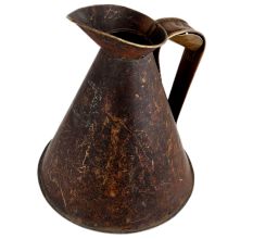 Brass Oil Storage Jug Big Handle