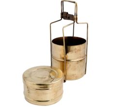 Golden Brass Three storage Tiffin Box Or Lunch Box