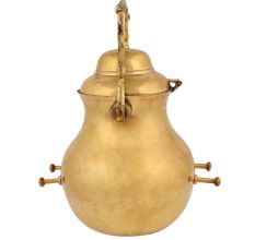 Golden Brass Kettle Or Artistic Tea Pot For Decoration