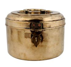 Spacious Brass Chapati Box With Latch
