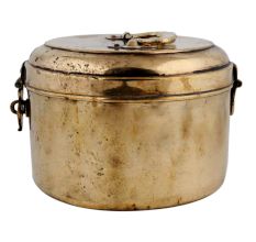 Spacious Brass Chapati Box With Latch